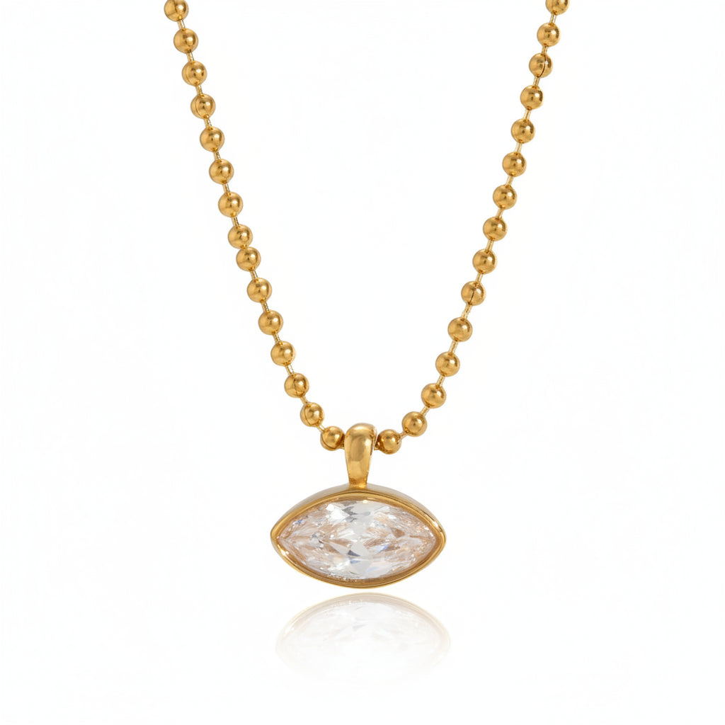 Jewel Bead Chain Necklace