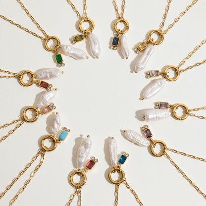 Birthstone Pearl Necklace
