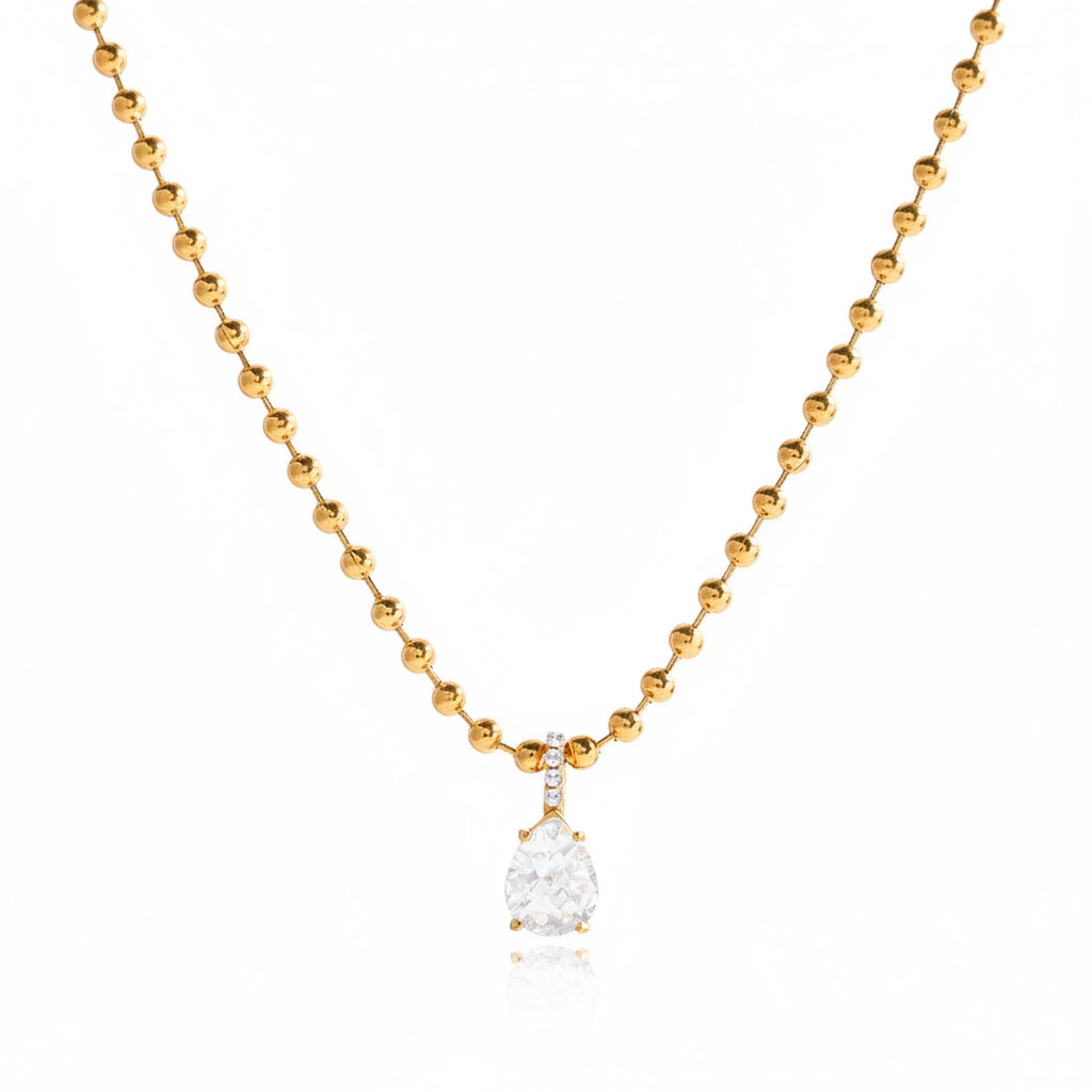 Rhinestone Butterfly Necklace
