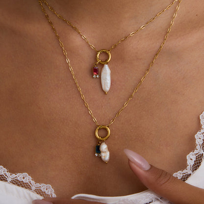 Birthstone Pearl Necklace