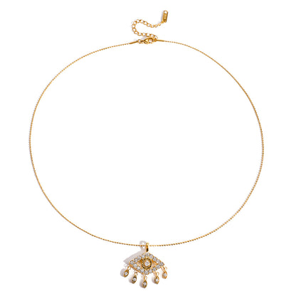 Eye Tassel Necklace