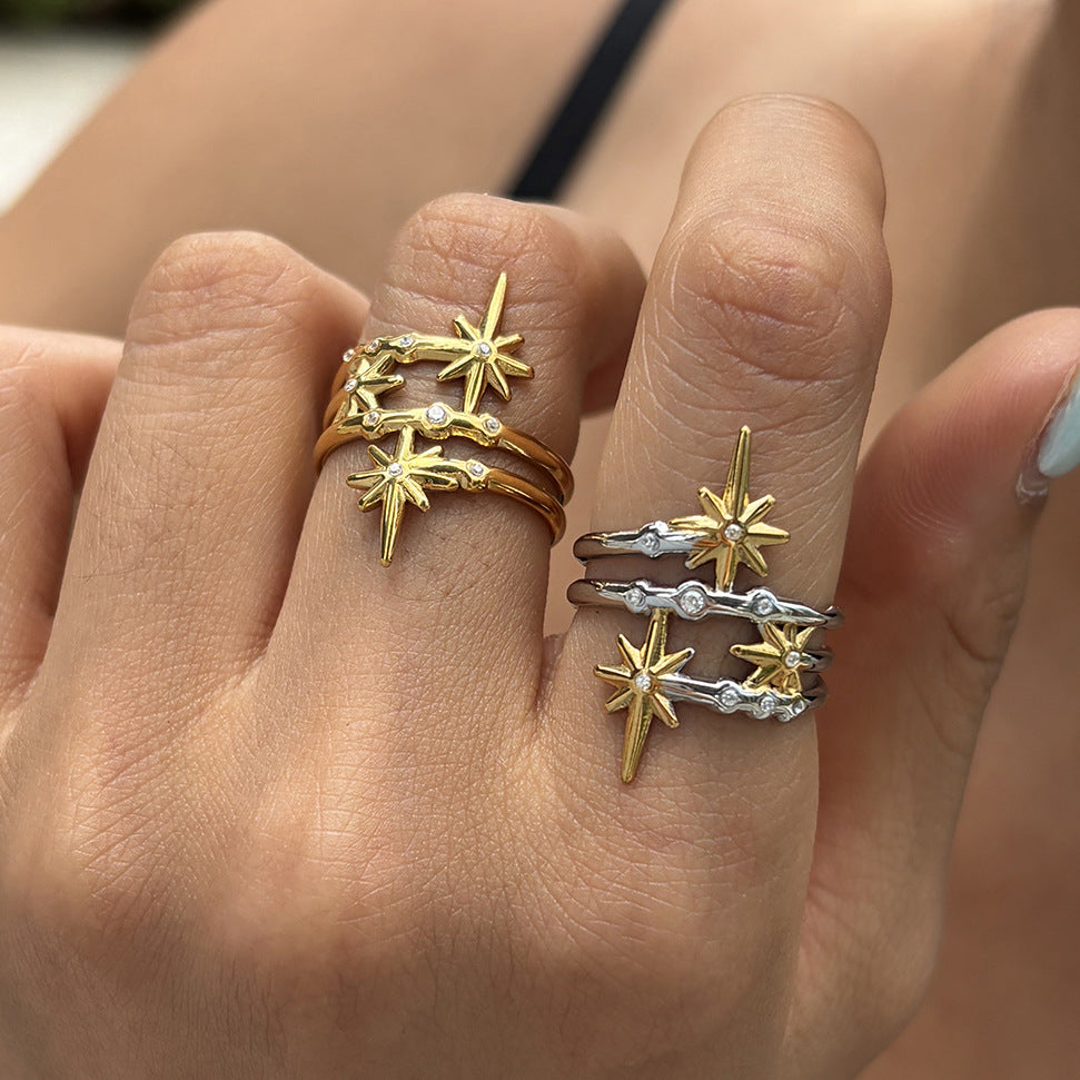 Star Zircon Ring