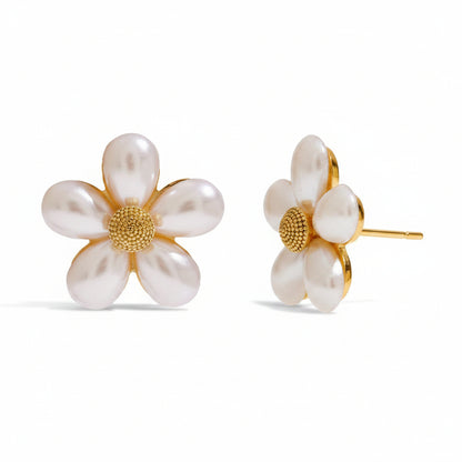 Pearl Petal Ring, Earrings