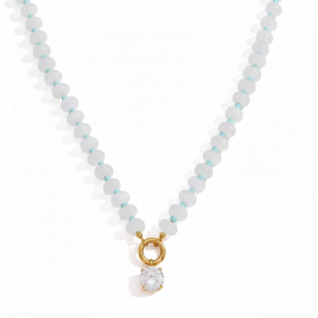Natural Stone Crystal Necklace