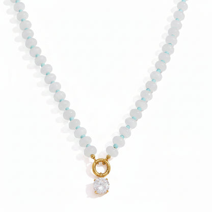 Natural Stone Crystal Necklace