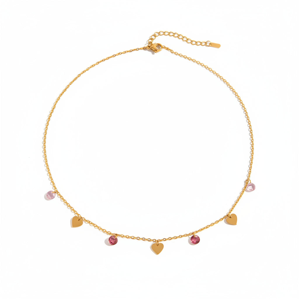Ladybug Flower Necklace