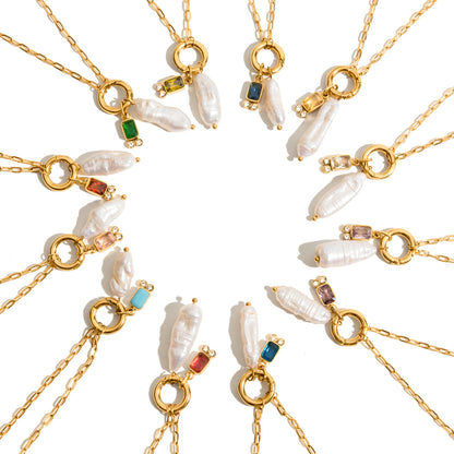 Birthstone Pearl Necklace