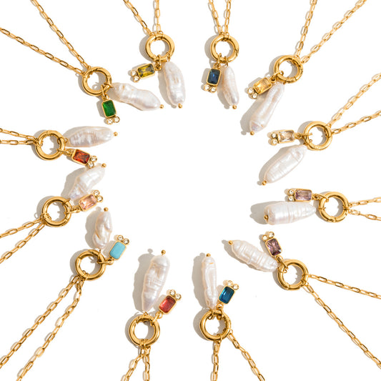 Birthstone Pearl Necklace