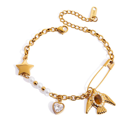 Stone Bird Bracelet