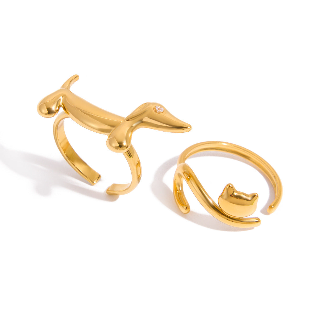 Dachshund And Cat Ring