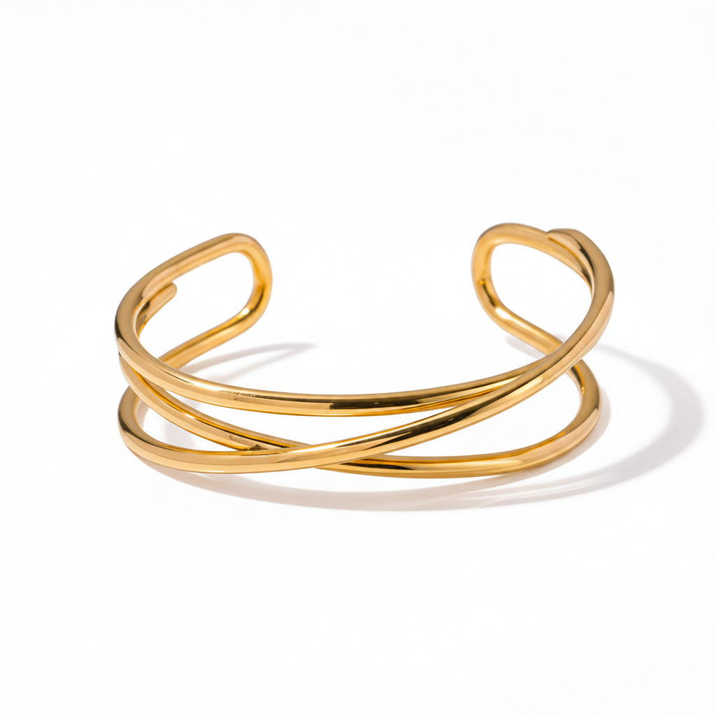 Gold Open Bracelet