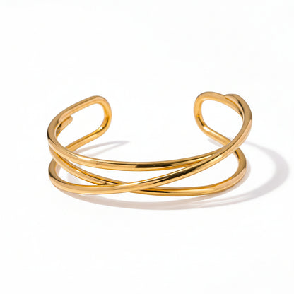 Gold Open Bracelet