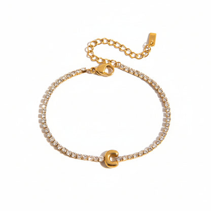 Diamond Letters Bracelet