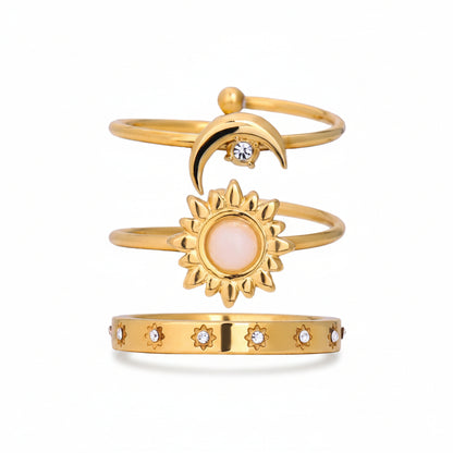 Star Moon Ring