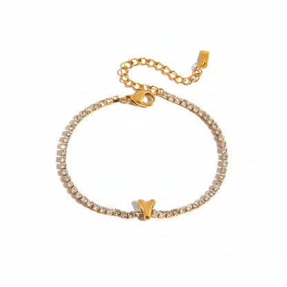 Diamond Letters Bracelet