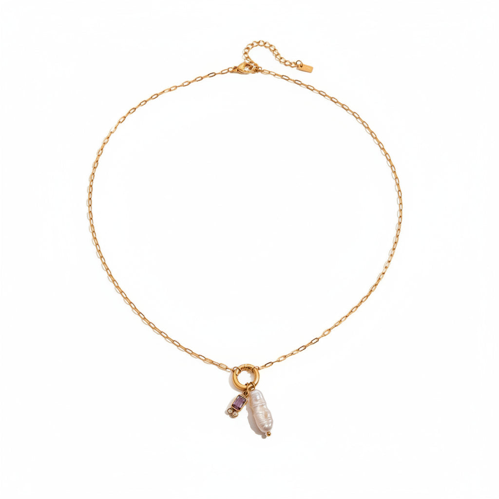 Birthstone Pearl Necklace