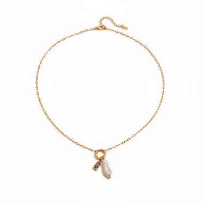 Birthstone Pearl Necklace