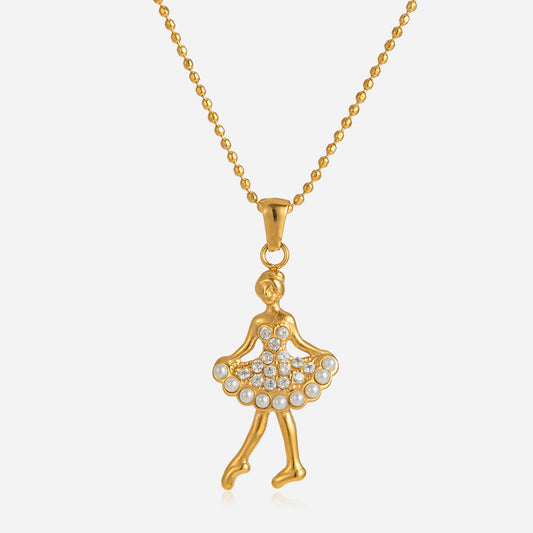 Ballet Girl Necklace