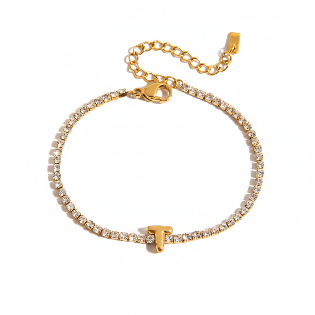Diamond Letters Bracelet