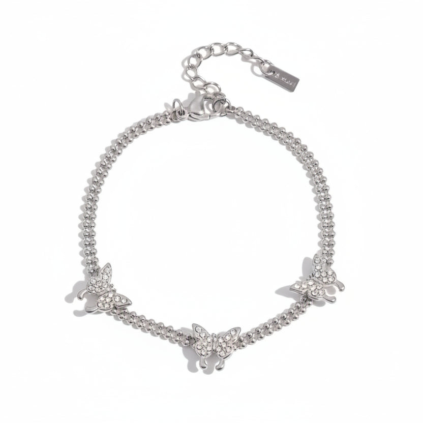 Three Butterfly Bracelet