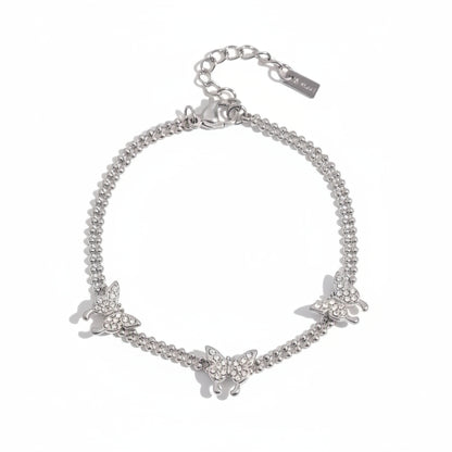 Three Butterfly Bracelet