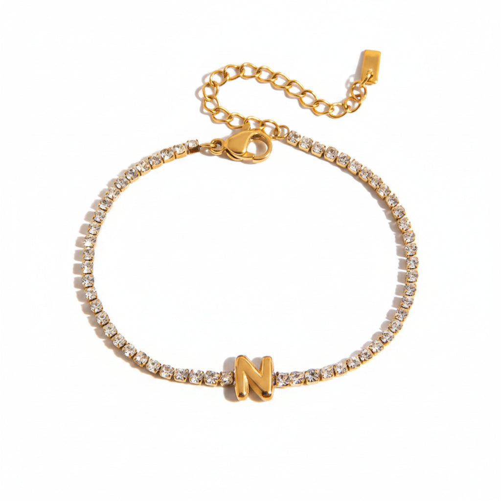 Diamond Letters Bracelet