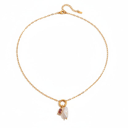 Birthstone Pearl Necklace