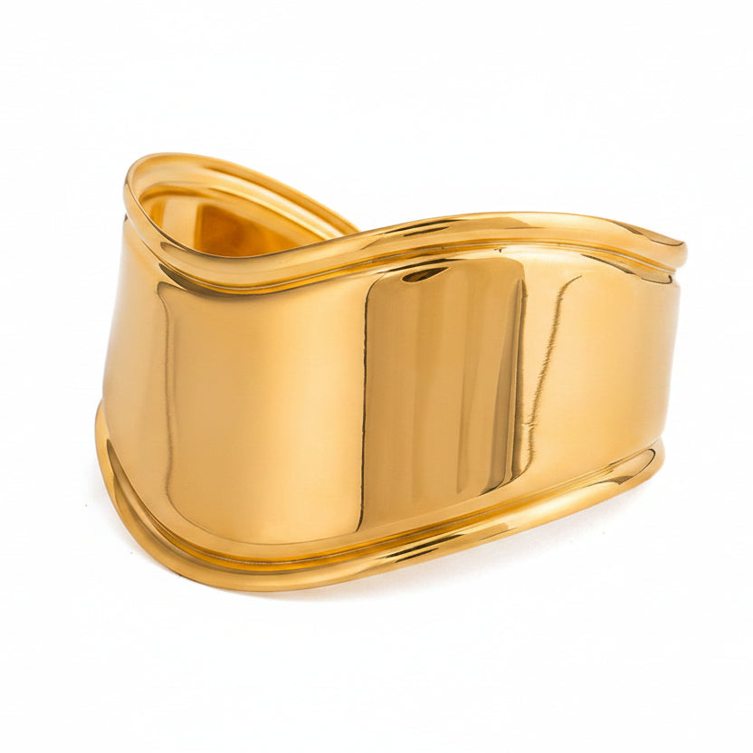 Gold Open Bracelet