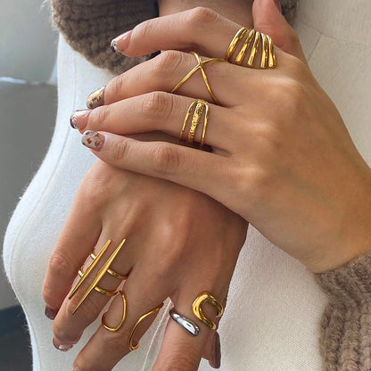 Irregular Line Ring