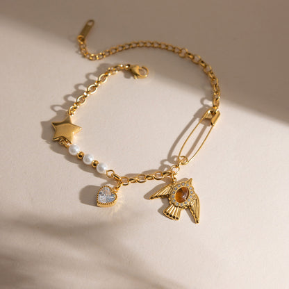 Stone Bird Bracelet