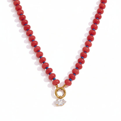 Natural Stone Crystal Necklace