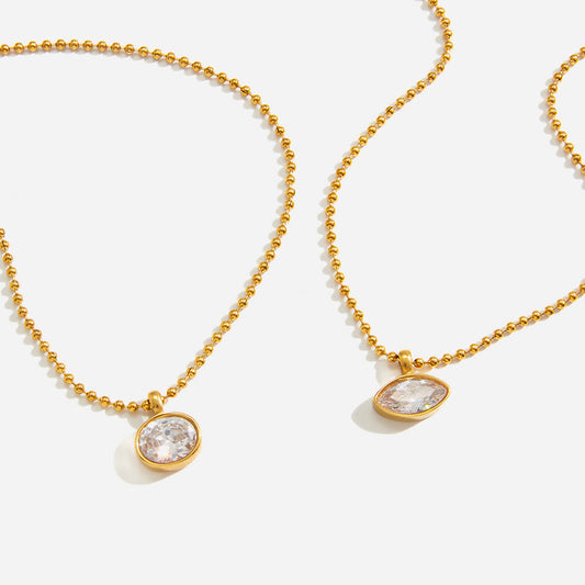 Jewel Bead Chain Necklace