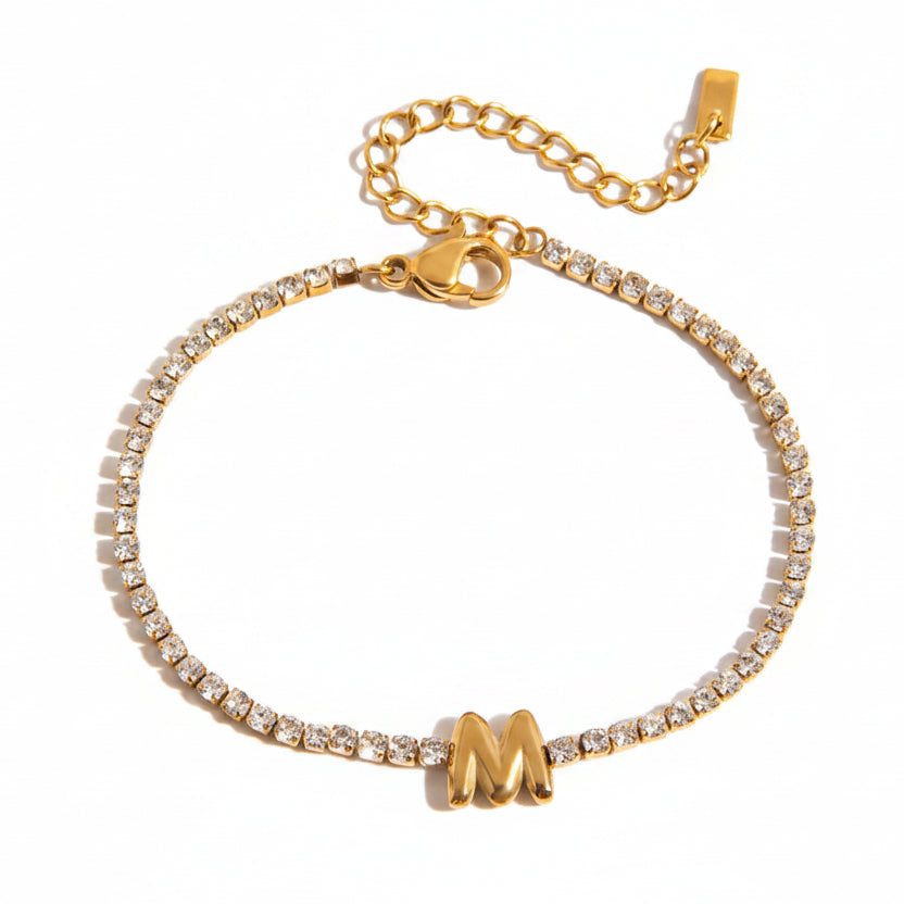 Diamond Letters Bracelet