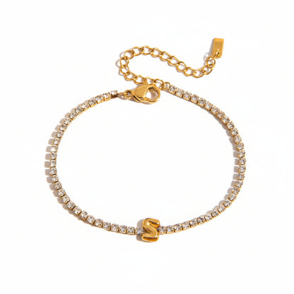 Diamond Letters Bracelet