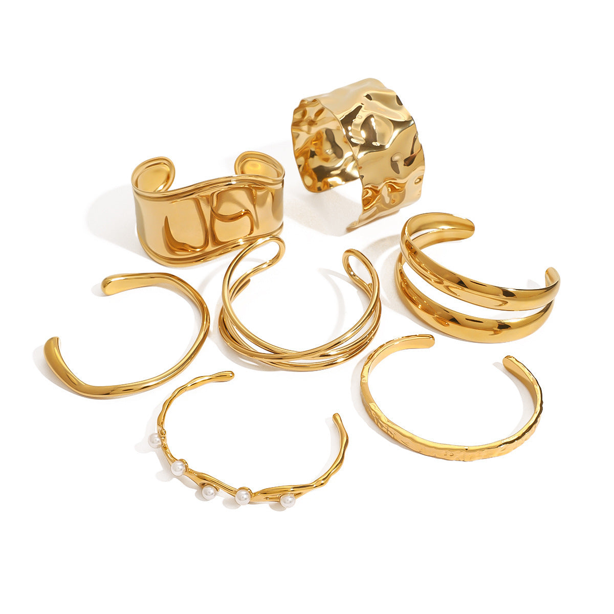 Gold Open Bracelet