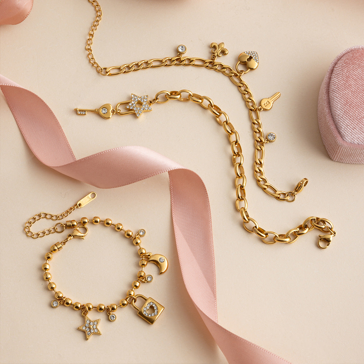 Heart Key Bracelet