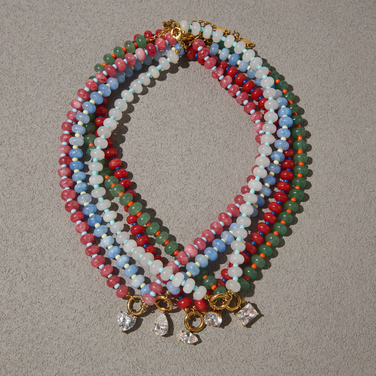 Natural Stone Crystal Necklace