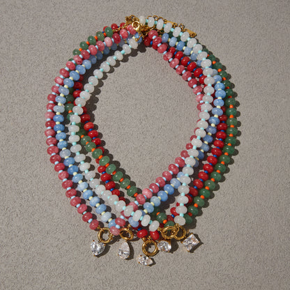Natural Stone Crystal Necklace