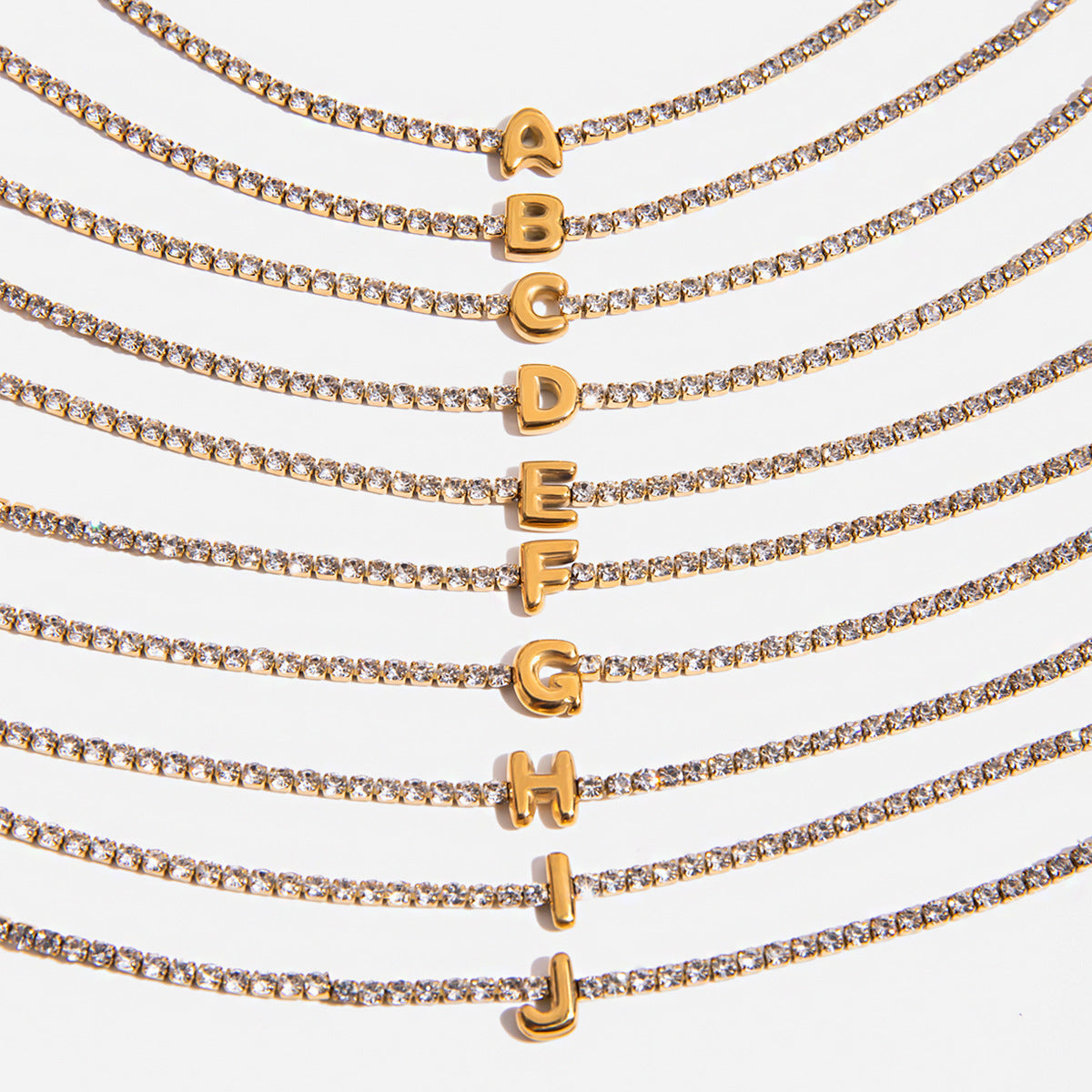 Diamond Letters Bracelet
