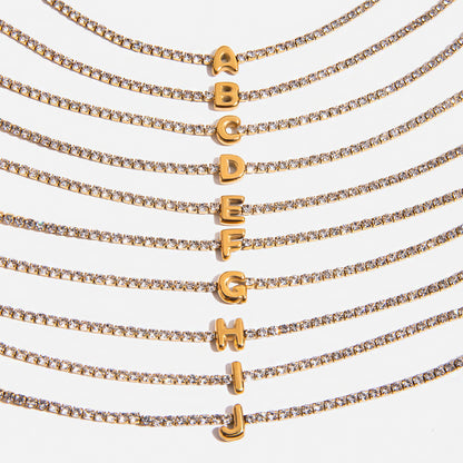 Diamond Letters Bracelet