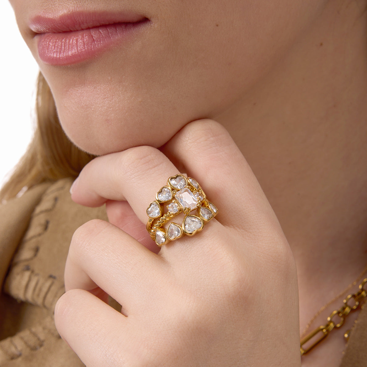Heart Wavy Ring