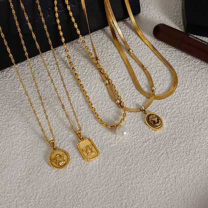 Angel Plate Necklace
