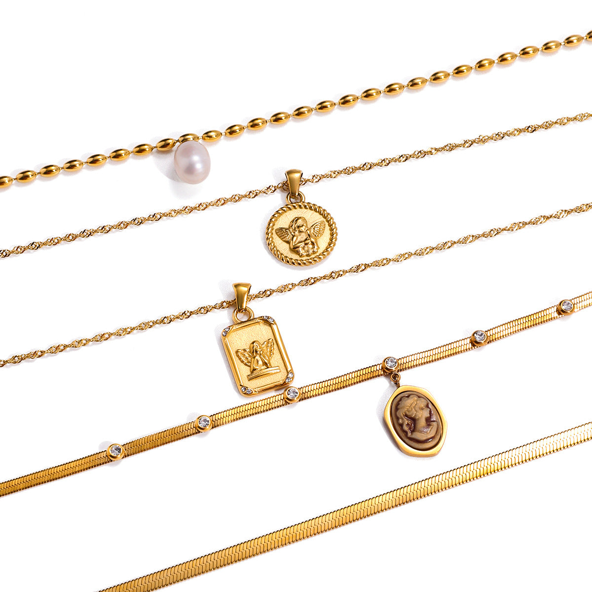 Angel Plate Necklace
