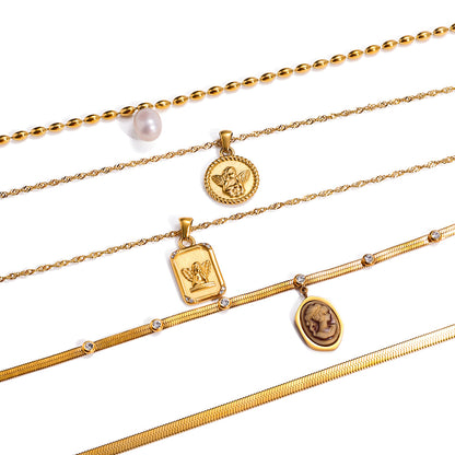 Angel Plate Necklace