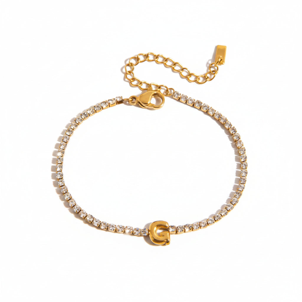 Diamond Letters Bracelet