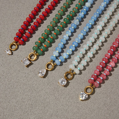 Natural Stone Crystal Necklace