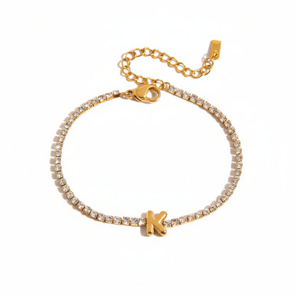 Diamond Letters Bracelet