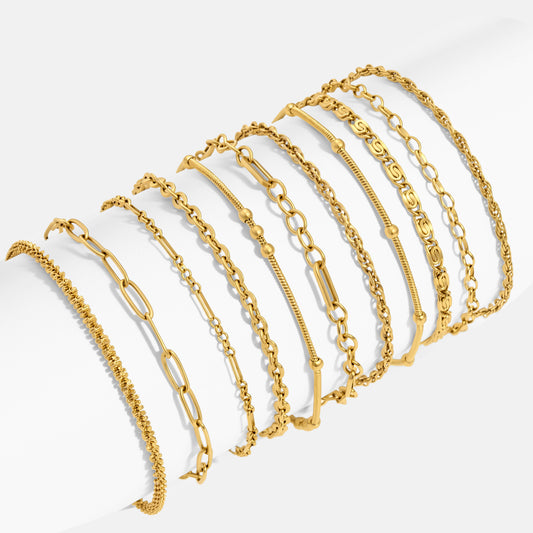 Basic Gold Chain Bracelet