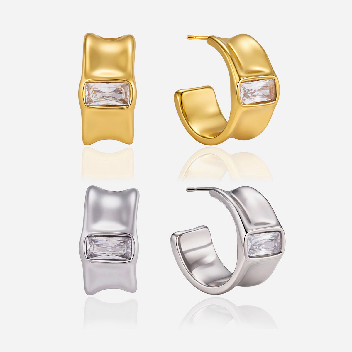 Tan Earrings