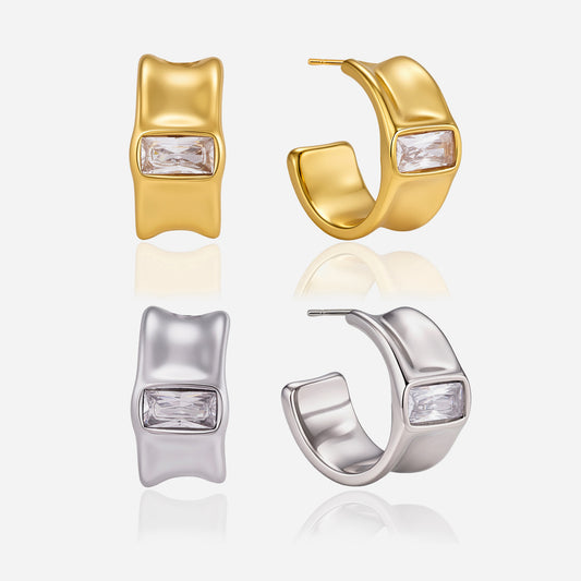 Tan Earrings